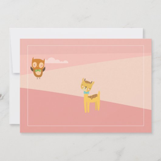 Uitnodiging voor een sociaal gedistantieerde babys (Achterkant)