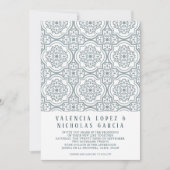 Uitnodiging voor een Spaans Tile Wedding (Voorkant)