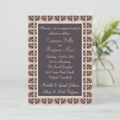 Uitnodiging voor een Spaanse Tegel Engagement Part (Staand voorkant)