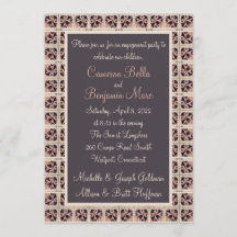 Uitnodiging voor een Spaanse Tegel Engagement Part