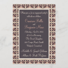 Uitnodiging voor een Spaanse Tegel Engagement Part