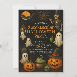 Uitnodiging voor een spectaculair Halloweenfeest i