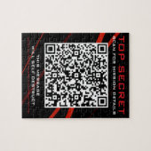 uitnodiging voor een spionagefeest legpuzzel (Horizontaal)