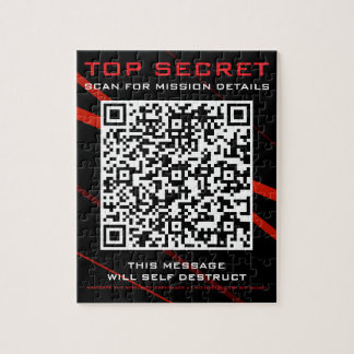 uitnodiging voor een spionagefeest legpuzzel