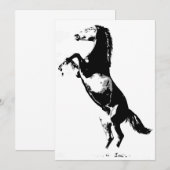 Uitnodiging voor een stijgend paard (Voorkant / Achterkant)