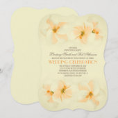 Uitnodiging voor een strandbruiloft met hibiscus (Voorkant / Achterkant)