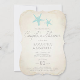 Uitnodiging voor een strandpaar met douche - Starf