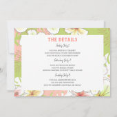 Uitnodiging voor een strandweekenduitstap voor de  (Achterkant)