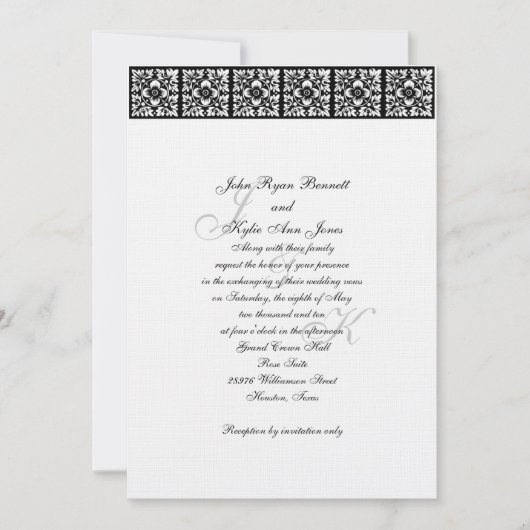 Uitnodiging voor een stropdas (Voorkant)