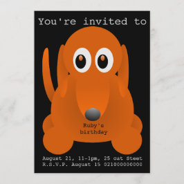 Uitnodiging voor een suasage dog party