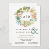 Uitnodiging voor een succesvolle Waterverf van bru (Voorkant / Achterkant)