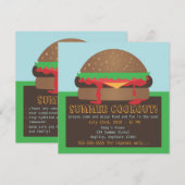 Uitnodiging voor een Summer Cookout Party (Voorkant / Achterkant)