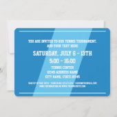 Uitnodiging voor een tennistoernooi in de zomer sj (Achterkant)