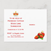 Uitnodiging voor een theepartijtje ter viering in (Achterkant)