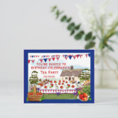 Uitnodiging voor een theepartijtje ter viering in (Staand voorkant)