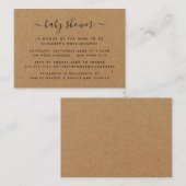 Uitnodiging voor een Ticket Baby shower van het Oo (Voorkant / Achterkant)