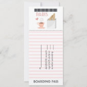 Uitnodiging voor een Ticket RSVP van het Parijs-hu (Achterkant)