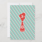 Uitnodiging voor een treinverjaardagsfeestje,  (Achterkant)