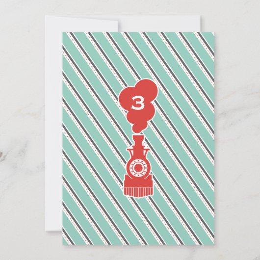 Uitnodiging voor een treinverjaardagsfeestje,  (Achterkant)