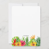 Uitnodiging voor een tropische ontsnapping (Achterkant)