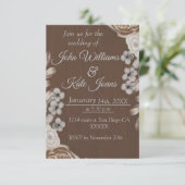 Uitnodiging voor een trouwe bruiloft (Staand voorkant)