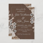 Uitnodiging voor een trouwe bruiloft (Voorkant / Achterkant)