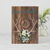 Uitnodiging voor een trouwe bruiloft met Magnolia (Staand voorkant)