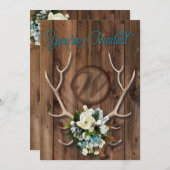 Uitnodiging voor een trouwe bruiloft met Magnolia (Voorkant / Achterkant)