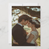 Uitnodiging voor een trouwe florale bruiloft (Achterkant)