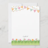 Uitnodiging voor een tuinfeest #2 (Achterkant)