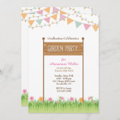 Uitnodiging voor een tuinfeest #2 (Voorkant / Achterkant)