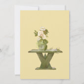 Uitnodiging voor een tuinfeest met een gelaagde to (Achterkant)