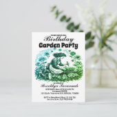 Uitnodiging voor een tuinfest van een vrouwentuinm (Staand voorkant)