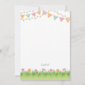 Uitnodiging voor een tuinpartij (Achterkant)