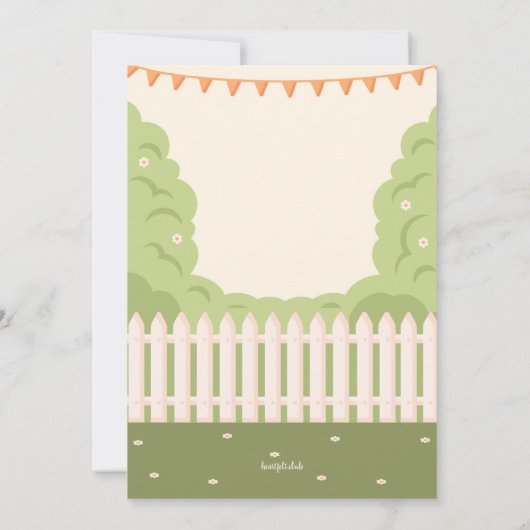 Uitnodiging voor een tuinpartij (Achterkant)