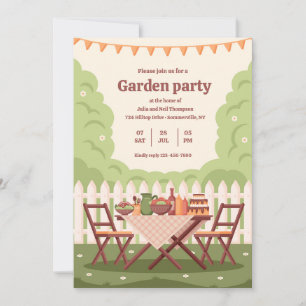 Uitnodiging voor een tuinpartij