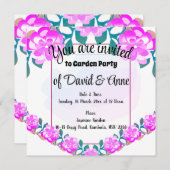 Uitnodiging voor een tuinpartij (Voorkant / Achterkant)