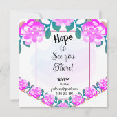 Uitnodiging voor een tuinpartij (Achterkant)