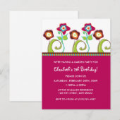 Uitnodiging voor een tuinpartij briefkaart (Voorkant / Achterkant)