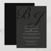 Uitnodiging voor een tweedaagse classic monogram z (Voorkant / Achterkant)