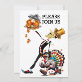 Uitnodiging voor een unieke ober (Voorkant)