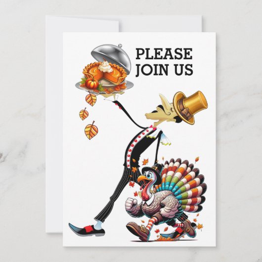 Uitnodiging voor een unieke ober (Voorkant)