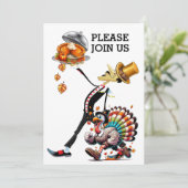 Uitnodiging voor een unieke ober (Staand voorkant)