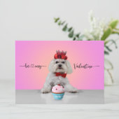 Uitnodiging voor een Valentijns- of Galentijnsfees (Staand voorkant)