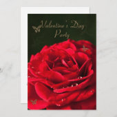 Uitnodiging voor een Valentijnsdag Party (Voorkant / Achterkant)