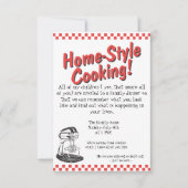 Uitnodiging voor een VEEL NODIG Gezinsdiner (Voorkant)