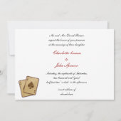 uitnodiging voor een vegas - bruiloft (Achterkant)