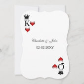 uitnodiging voor een vegas - bruiloft (Voorkant)