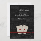 uitnodiging voor een vegas - bruiloft (Voorkant)