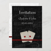 uitnodiging voor een vegas - bruiloft (Voorkant / Achterkant)